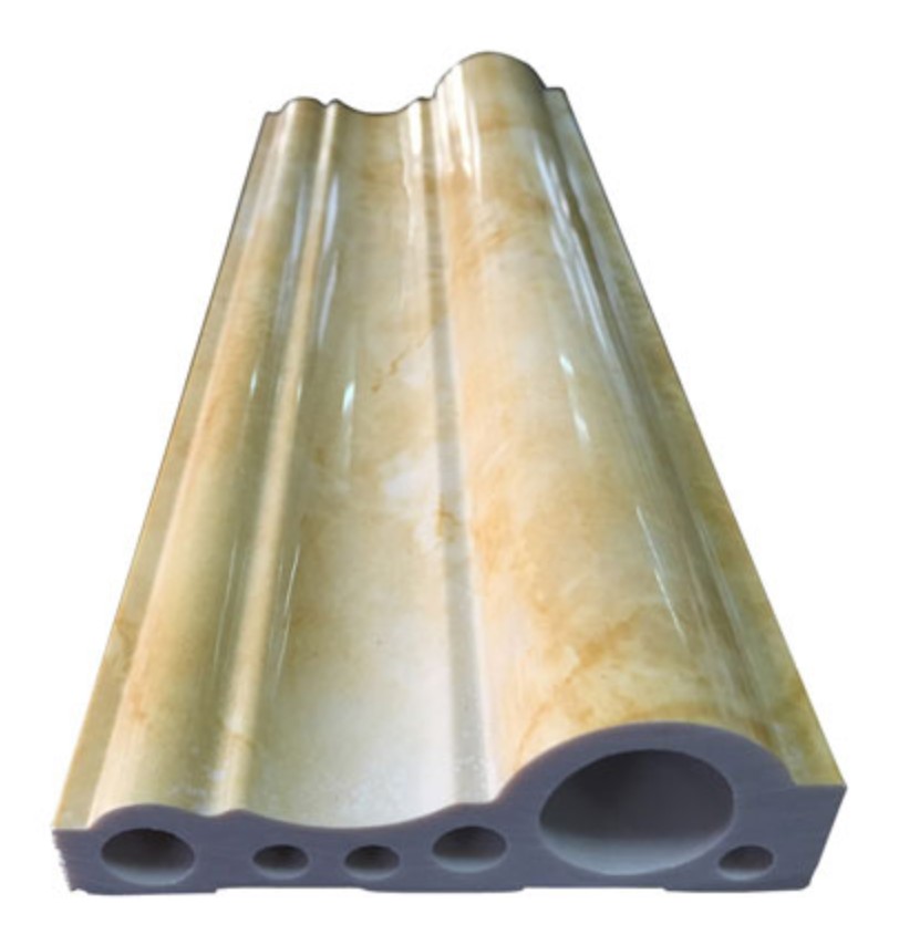 ابزار PVC قرنیز فریم 60 با تنوع طرح سنگ مرمر طبیعی